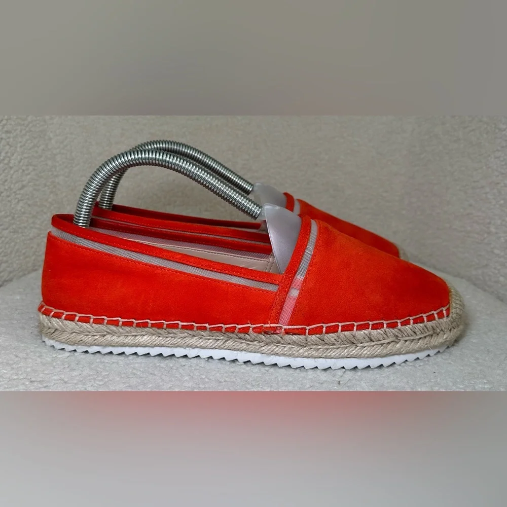 Karl Lagerfeld Paris Alaine espadrilles orange slip-on loafer spring summer‎ 9